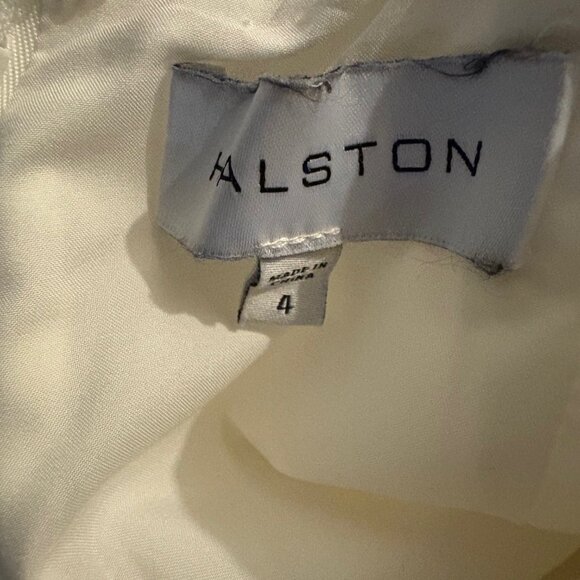 Halston Heritage Asher cutout spaghetti strap maxi dress in white - Picture 8 of 11